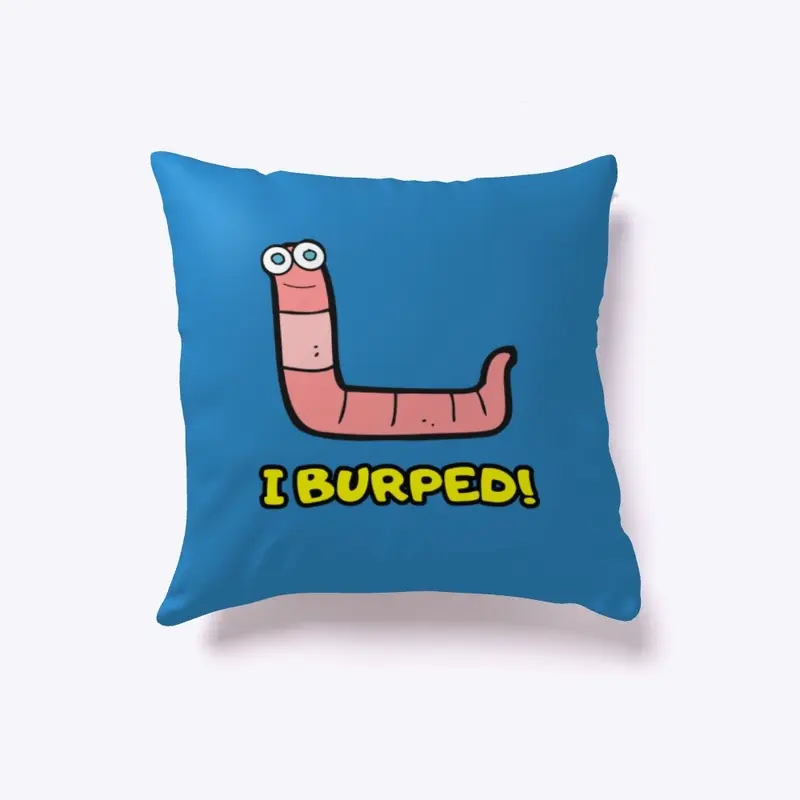 Herman the worm pillow